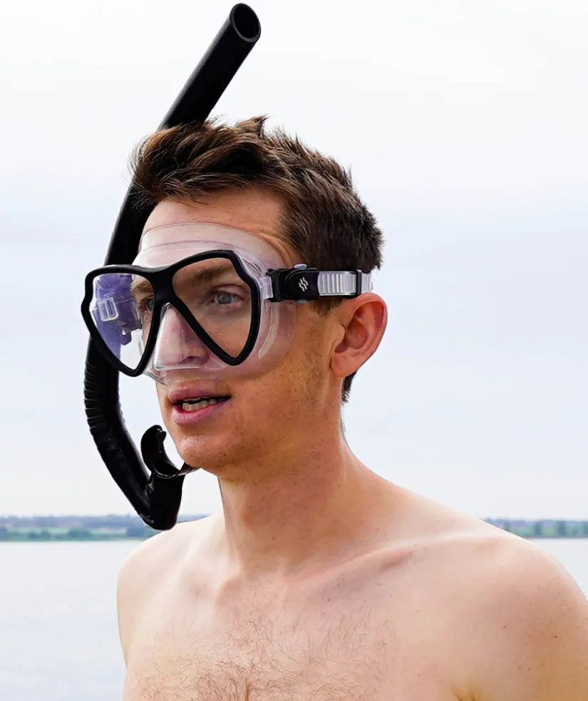 Sale Watery snorkelsæt til voksne (fra 15 år) - Itzel/Breeve - Sort