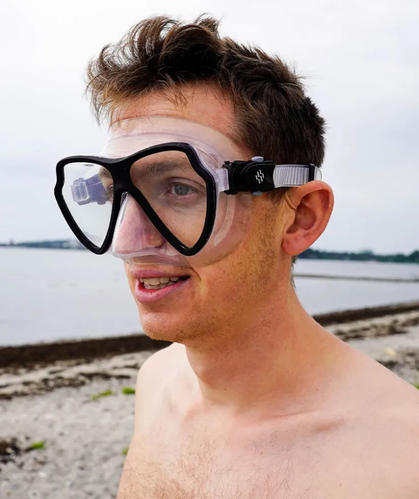 Sale Watery snorkelsæt til voksne (fra 15 år) - Itzel/Breeve - Sort