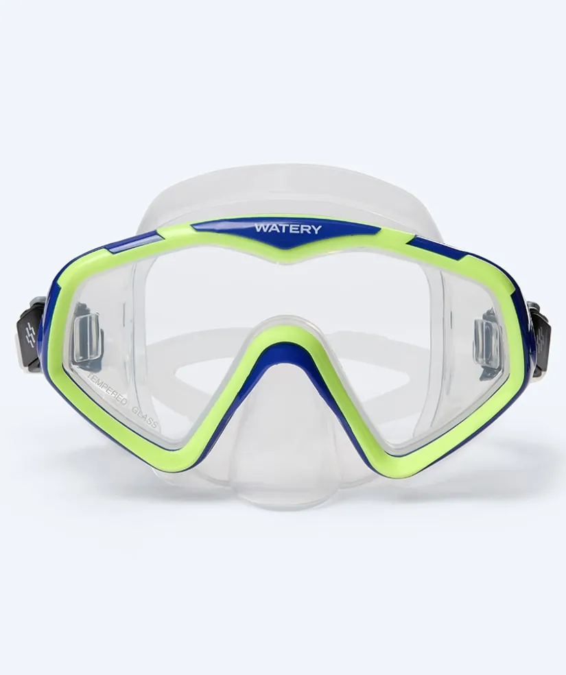 Discount Watery snorkelsæt til voksne (fra 15 år) - Leach/Breeve - Blå/gul