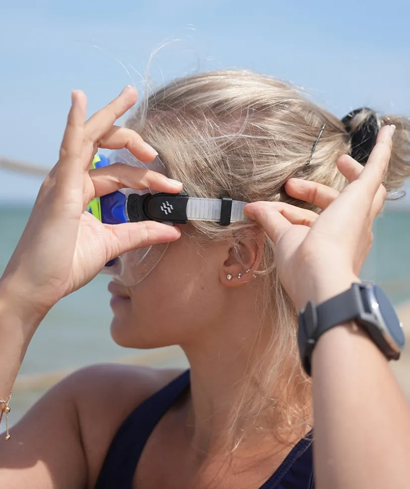Discount Watery snorkelsæt til voksne (fra 15 år) - Leach/Breeve - Blå/gul