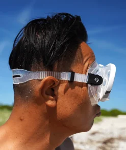 Sale Watery snorkelsæt til voksne (fra 15 år) - Rudder Camo/Itzel/Delmere - Klar/sort