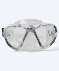 Sale Watery snorkelsæt til voksne (fra 15 år) - Rudder Camo/Itzel/Delmere - Klar/sort