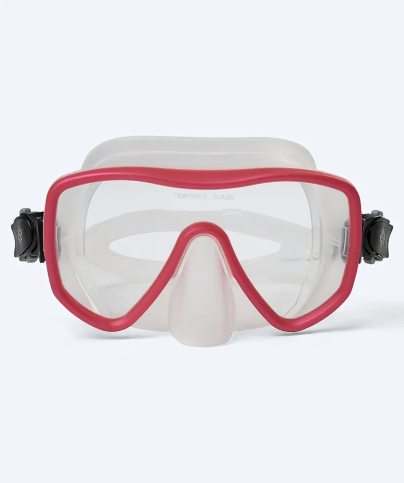 Best Watery snorkelsæt til voksne (fra 15 år) - Coast/Skipper - Rød/sort