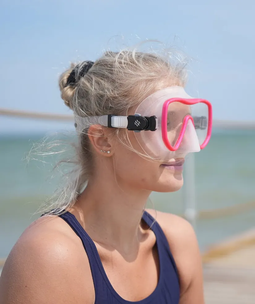 Best Watery snorkelsæt til voksne (fra 15 år) - Coast/Skipper - Rød/sort