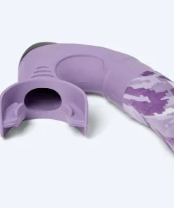 New Watery snorkelsæt til voksne - Isle/Rudder Camo - Lilla/sort