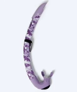 New Watery snorkel til voksne (fra 12 år) - Rudder Camo - Lilla