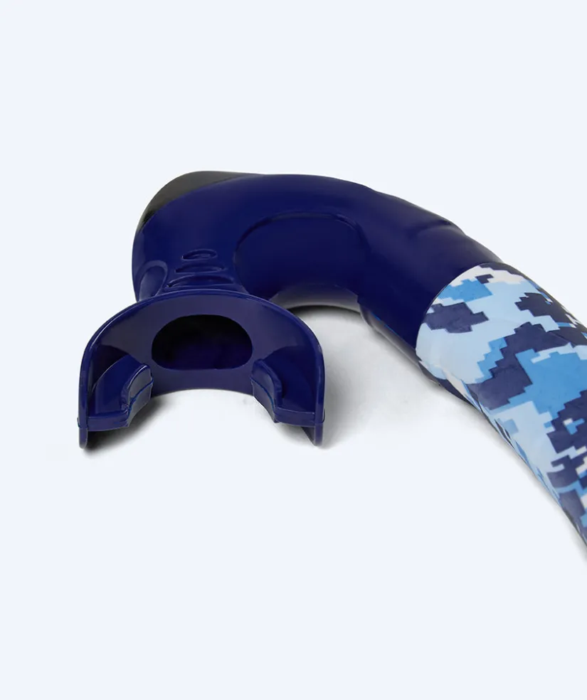 Online Watery snorkel til voksne (fra 12 år) - Rudder Camo - Mørkeblå