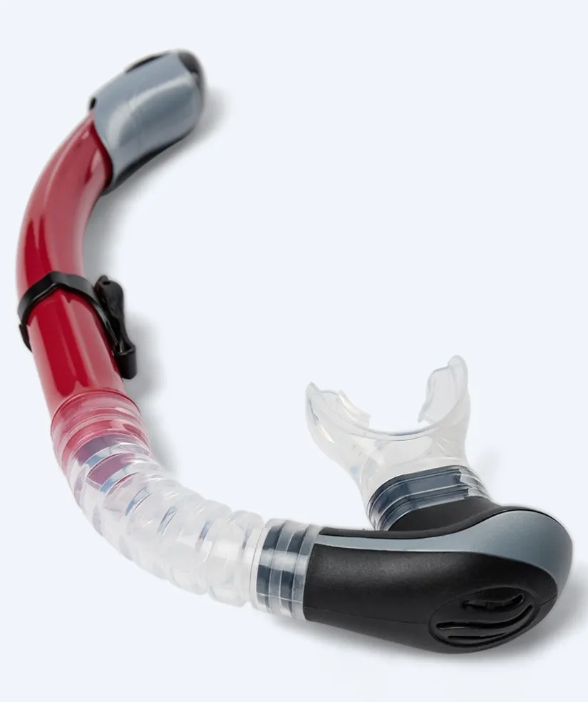 Clearance Watery snorkel til voksne (fra 15 år) - Nebula - Sort/rød