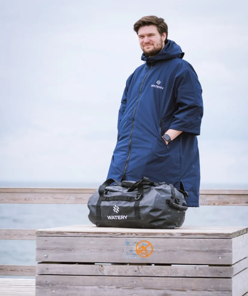 Online Watery surf poncho - Waterproof - Mørkeblå