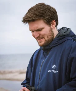 Online Watery surf poncho - Waterproof - Mørkeblå