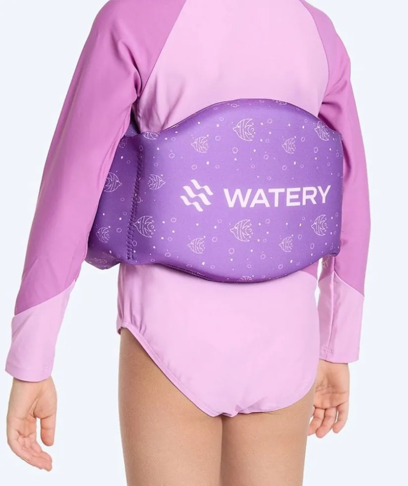 Sale Watery svømmebælte til børn (15-60 kg) - Romney - Atlantic Purple