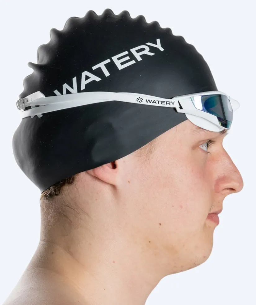 Sale Watery svømmebriller - Instinct Ultra Mirror - Hvid/blå