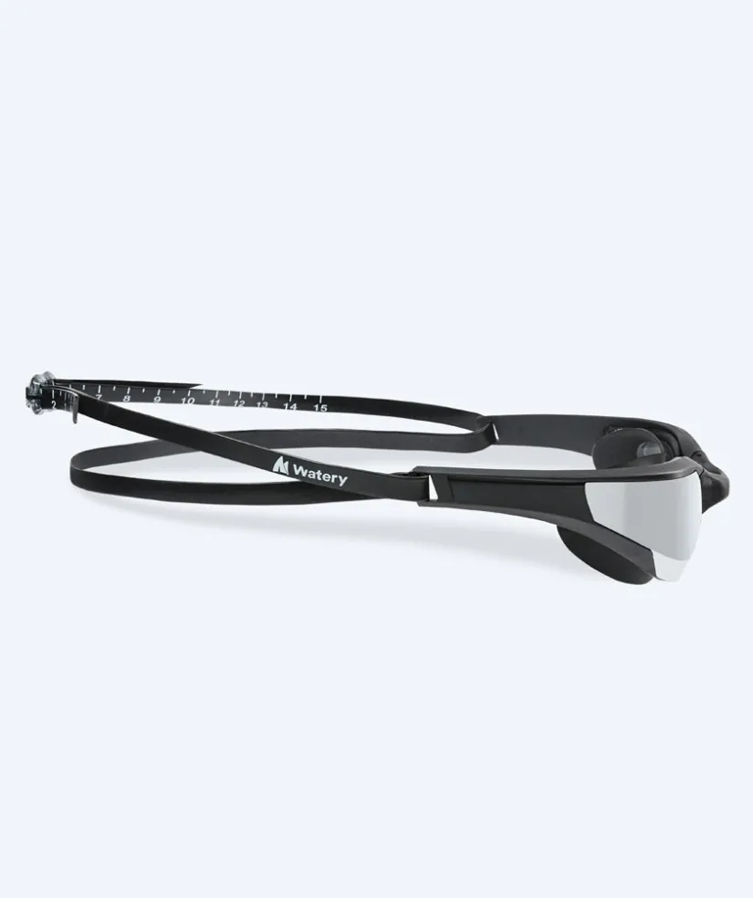 Discount Watery svømmebriller - Instinct Elite Mirror - Sort/sølv