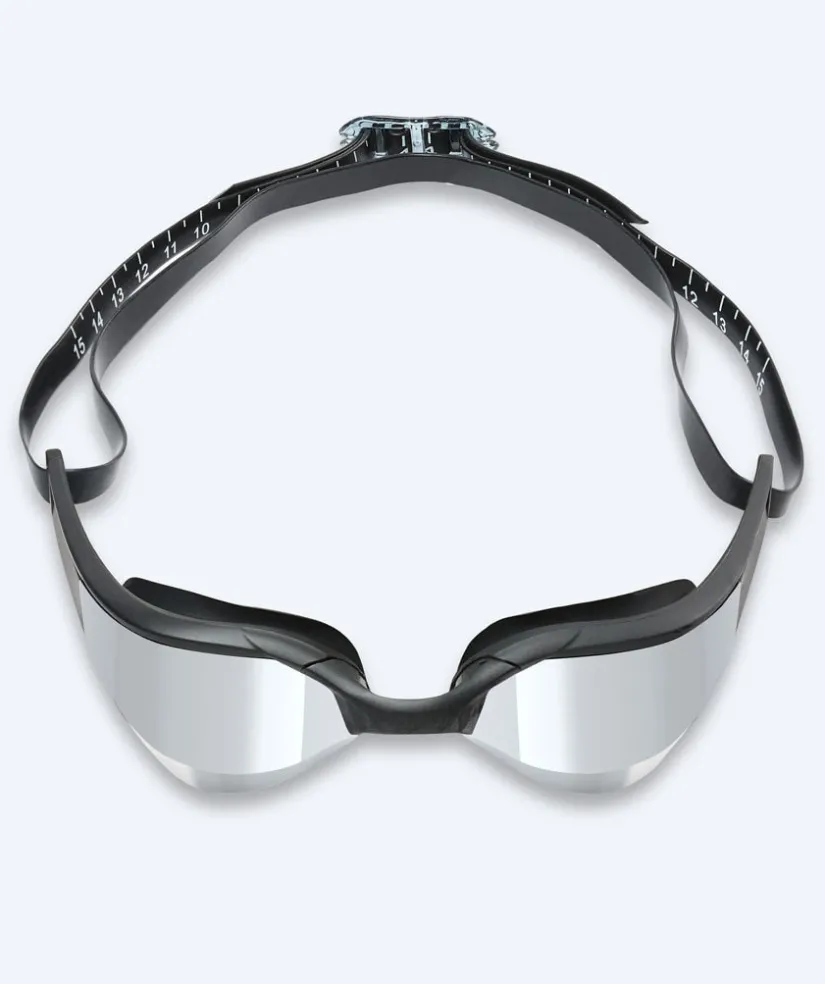 Discount Watery svømmebriller - Instinct Elite Mirror - Sort/sølv