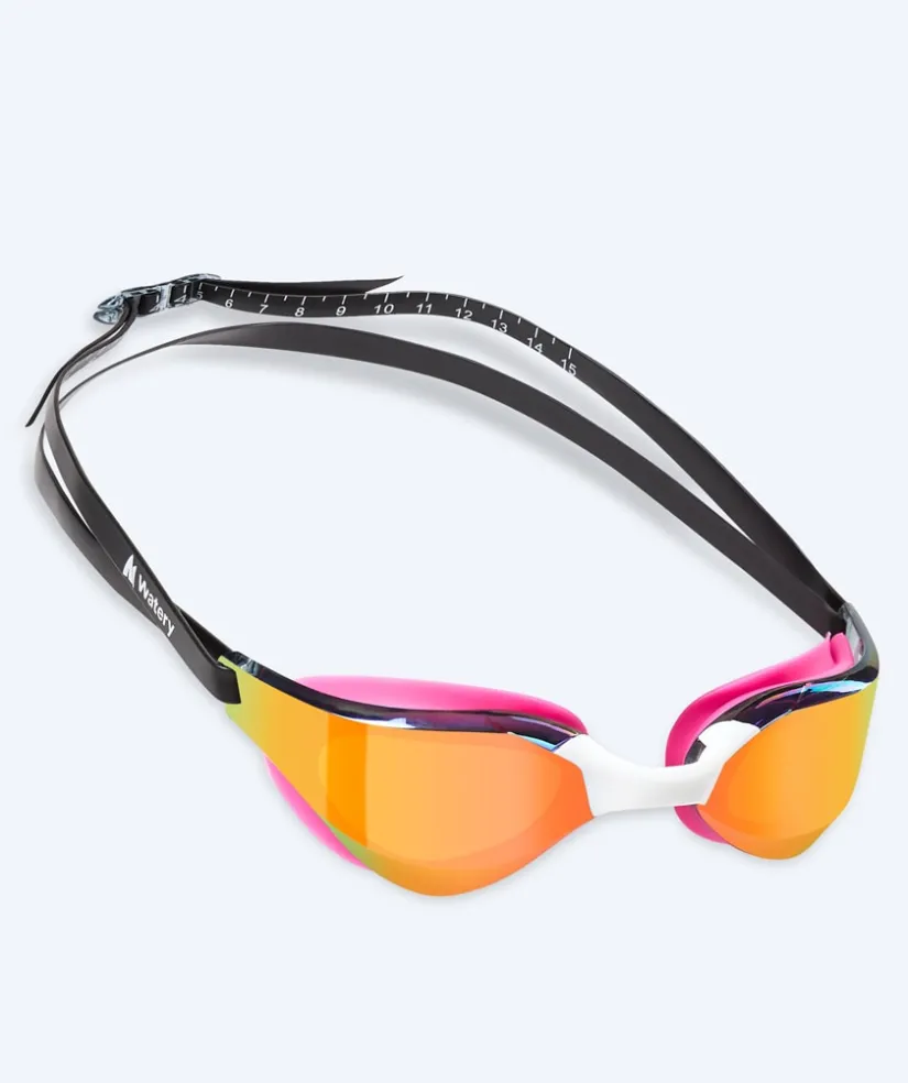 Best Watery svømmebriller - Instinct Mirror - Pink/guld