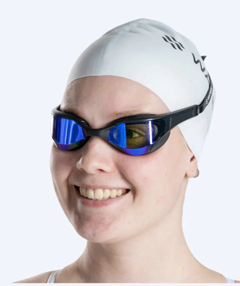 New Watery svømmebriller - Instinct Elite Mirror - Sort/guld