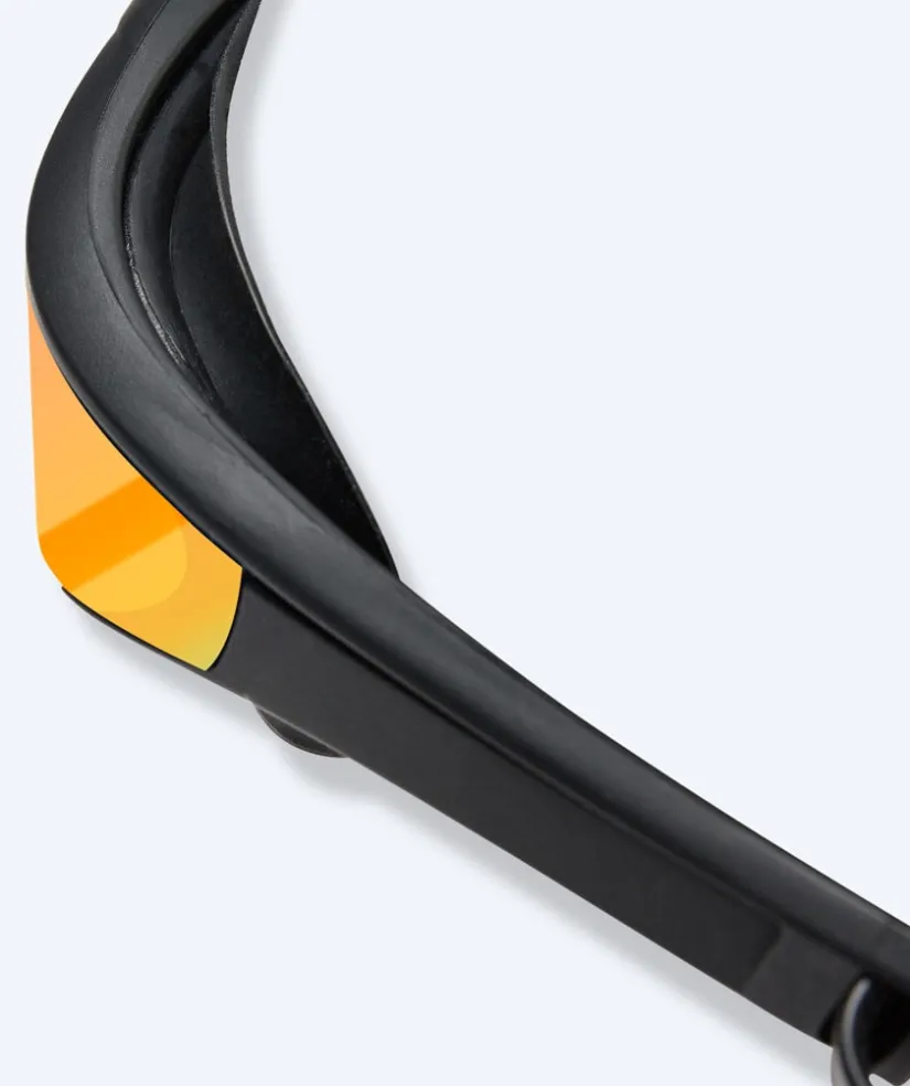 New Watery svømmebriller - Instinct Elite Mirror - Sort/guld