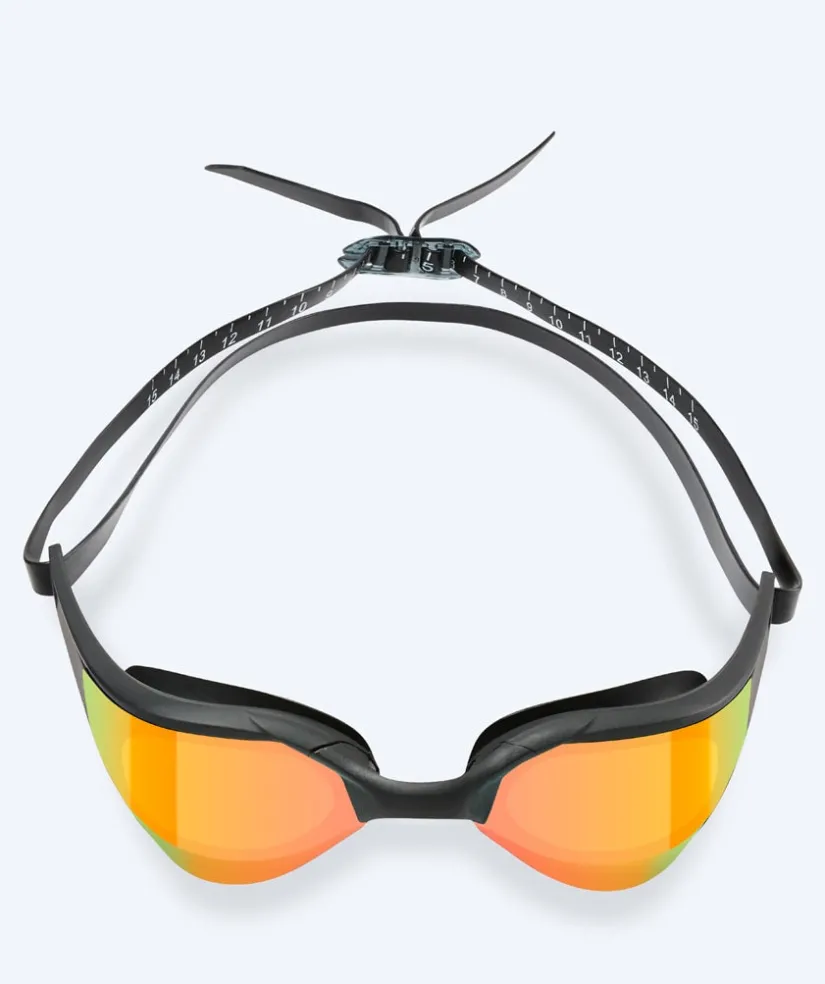 New Watery svømmebriller - Instinct Elite Mirror - Sort/guld