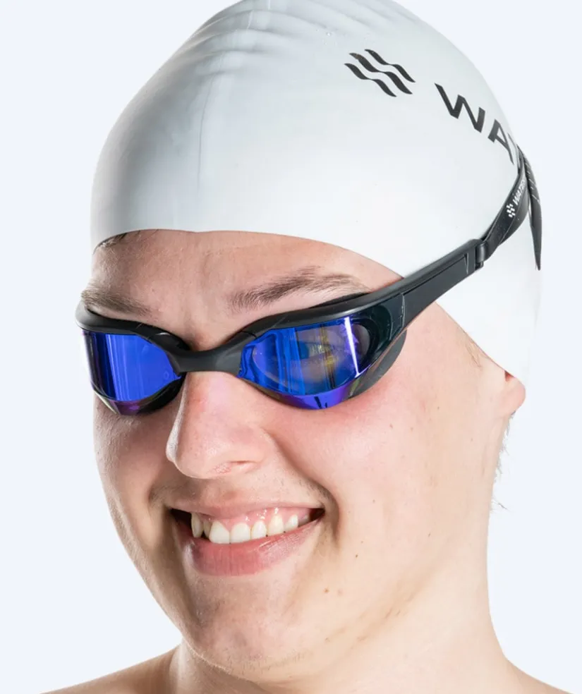 New Watery svømmebriller - Instinct Elite Mirror - Sort/guld