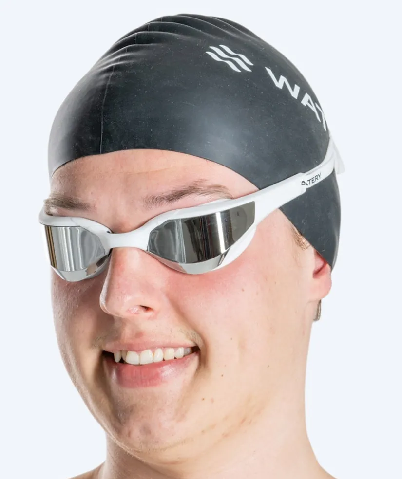 Online Watery svømmebriller - Instinct Elite Mirror - Hvid/sølv