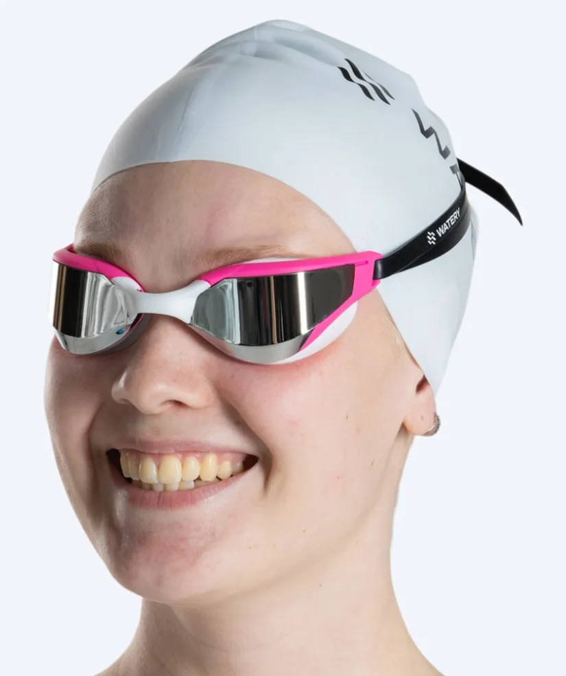 Clearance Watery svømmebriller - Instinct Ultra Mirror - Pink/sølv