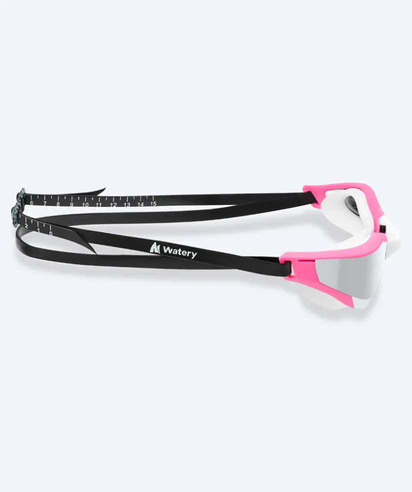 Clearance Watery svømmebriller - Instinct Ultra Mirror - Pink/sølv