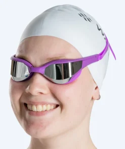 Best Watery svømmebriller - Instinct Elite Mirror - Lilla/sølv