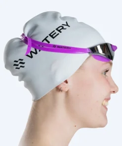 Sale Watery svømmebriller - Instinct Mirror - Lilla/sølv