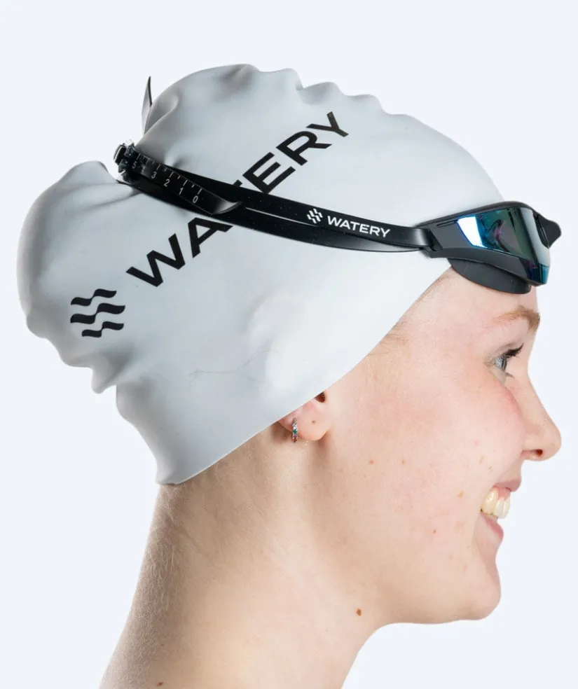 Clearance Watery svømmebriller - Instinct Ultra Mirror - Sort/blå
