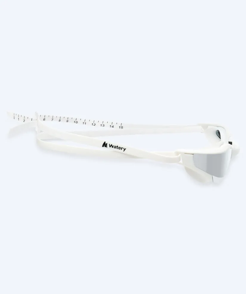 Clearance Watery svømmebriller - Instinct Ultra Mirror - Hvid/sølv