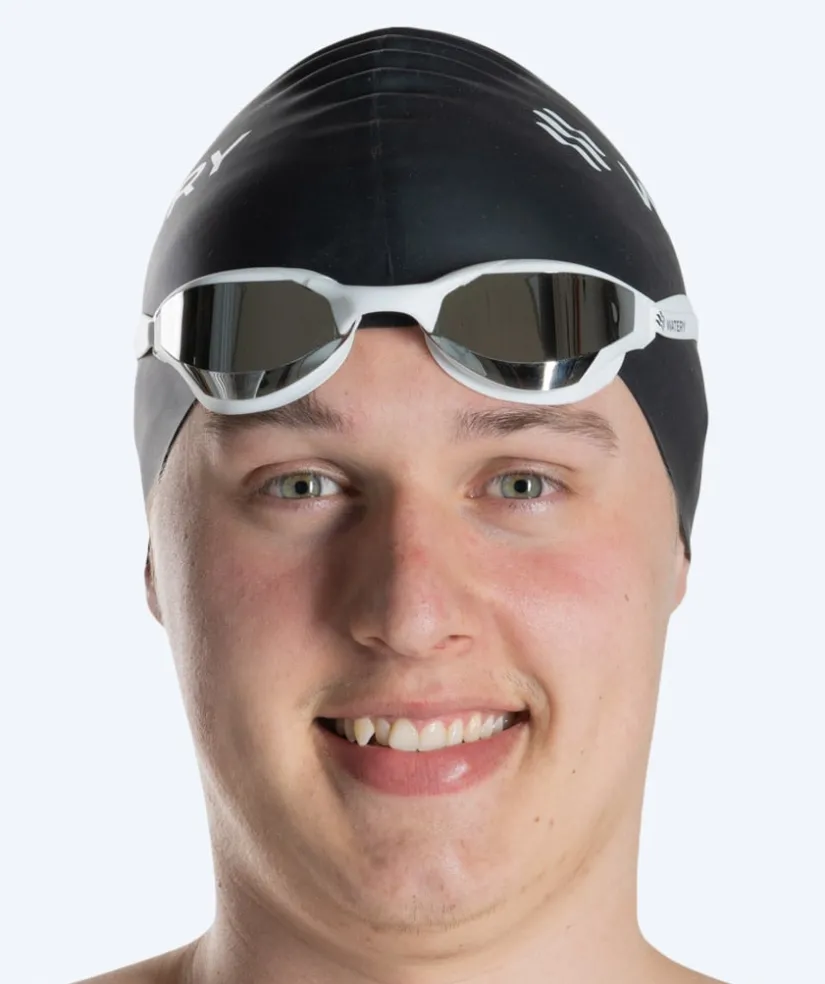 Clearance Watery svømmebriller - Instinct Ultra Mirror - Hvid/sølv