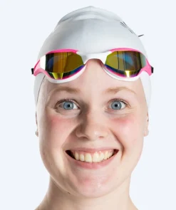 Best Watery svømmebriller - Instinct Elite Mirror - Pink/guld