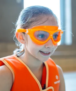 Online Watery svømmebriller til børn - Mantis 2.0 - Orange/klar