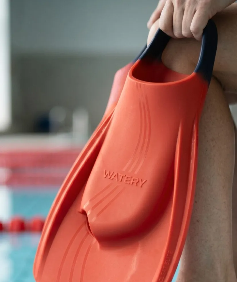 Hot Watery svømmefødder - Cleat Elite Tech - Orange
