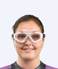 Online Watery svømmemaske til voksne - Mantis - Hvid/grå
