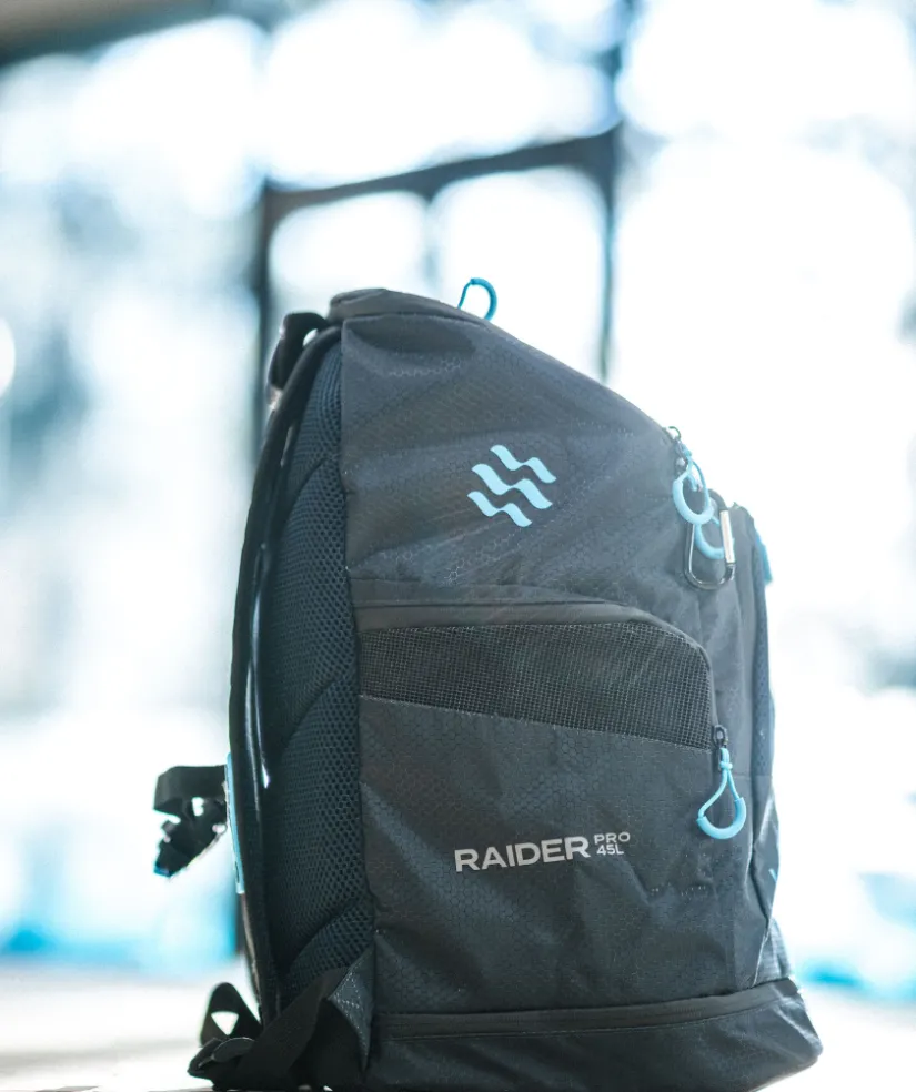 Hot Watery svømmetaske - Raider Pro 45L - Mørkeblå/blå