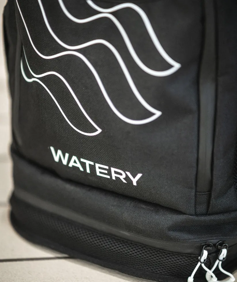 Best Watery svømmetaske - Viper Elite 45L - Sort/hvid