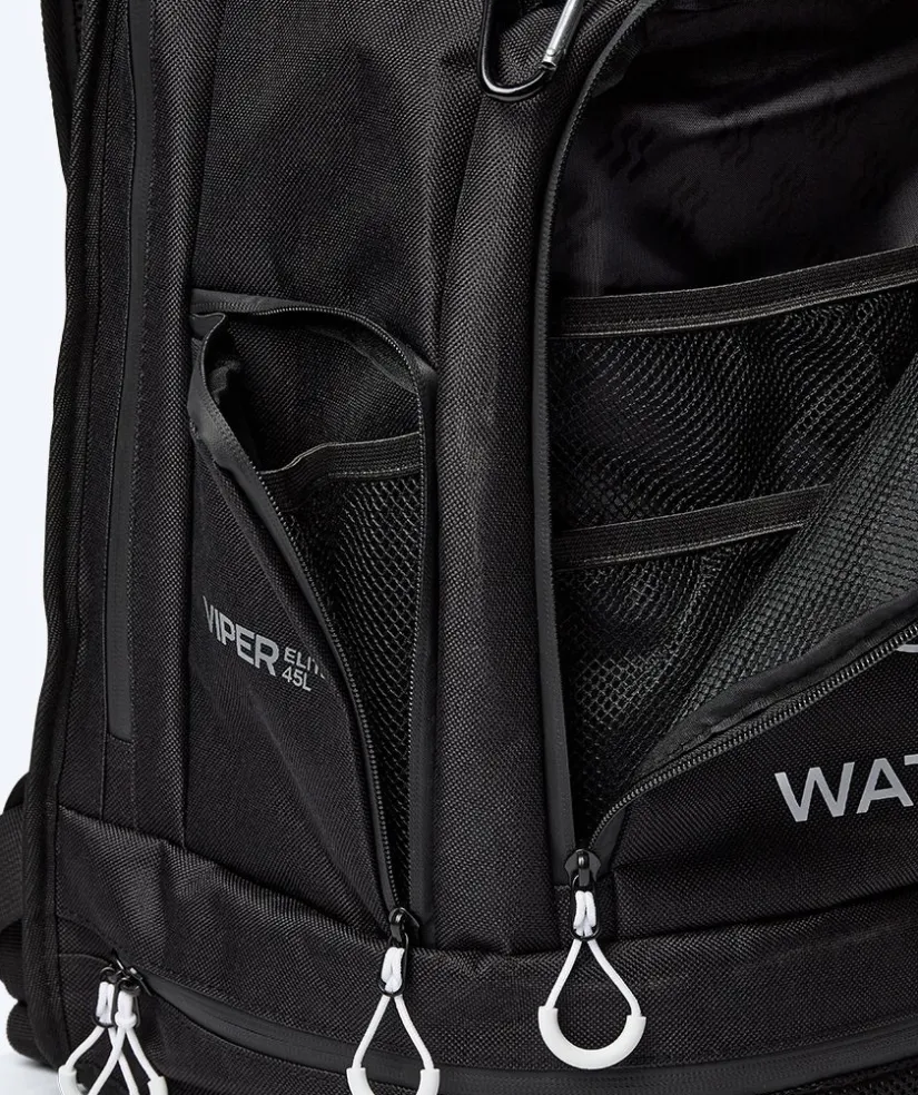 Best Watery svømmetaske - Viper Elite 45L - Sort/hvid