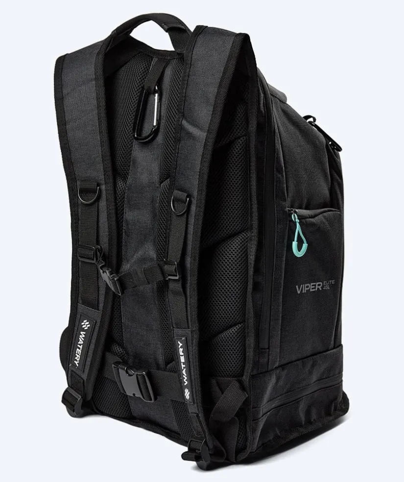 Clearance Watery svømmetaske - Viper Elite 45L - Sort/lyseblå