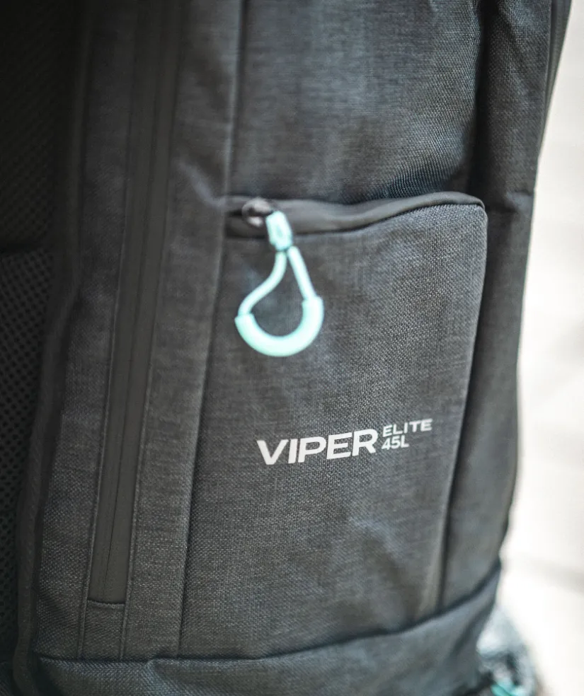 Clearance Watery svømmetaske - Viper Elite 45L - Sort/lyseblå