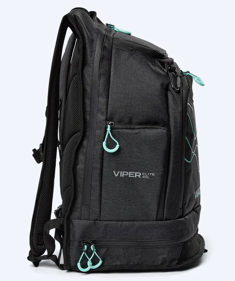 Clearance Watery svømmetaske - Viper Elite 45L - Sort/lyseblå