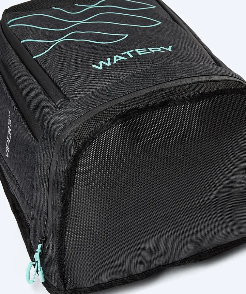 Clearance Watery svømmetaske - Viper Elite 45L - Sort/lyseblå