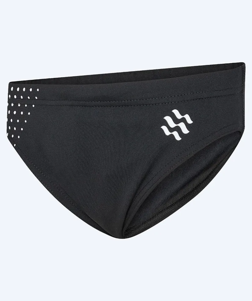 Online Watery trekantede badebukser til drenge - Budgie Eco - Black Sporty