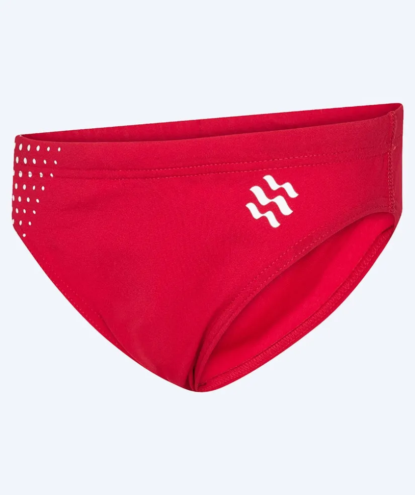 Hot Watery trekantede badebukser til drenge - Budgie Eco - Red Sporty