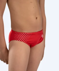 Hot Watery trekantede badebukser til drenge - Budgie Eco - Red Sporty