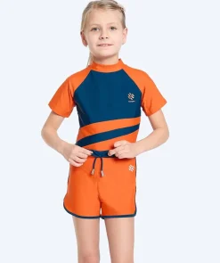 Watery UV-badeshorts til børn - Manami - Orange/blå