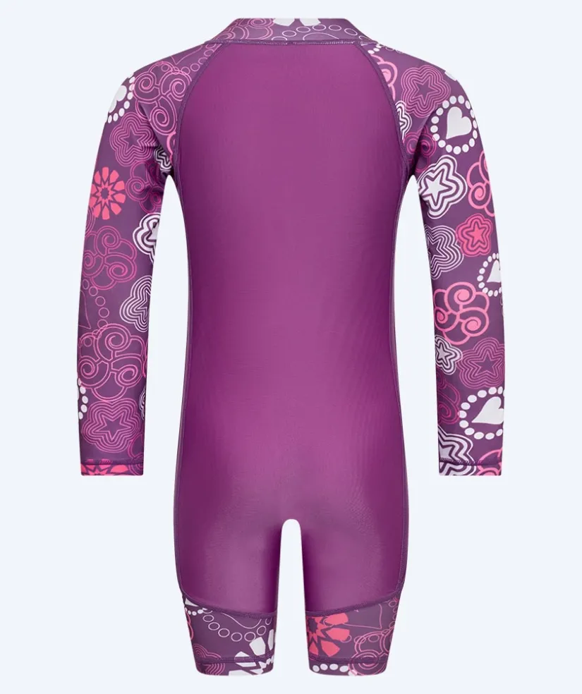Outlet Watery UV-dragt til børn - Athena Langærmet Rashguard - Lilla