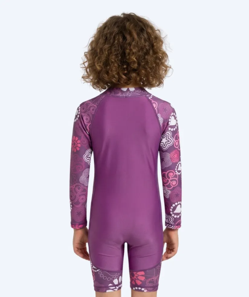 Outlet Watery UV-dragt til børn - Athena Langærmet Rashguard - Lilla