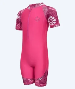 Clearance Watery UV-dragt til børn - Athena Kortærmet Rashguard - Pink