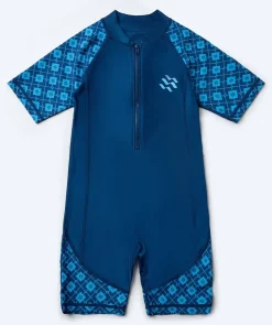 Outlet Watery UV-dragt til børn - Athena Kortærmet Rashguard - Mørkeblå